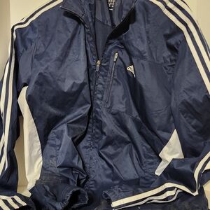Adidas Men's Navy Blue Track Jacket